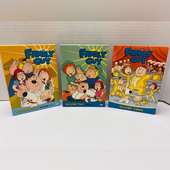 Family Guy Complete DVD Box Set Lot Volume 1-3 (DVD) Great Condition! Stewie! - Picture 1 of 9